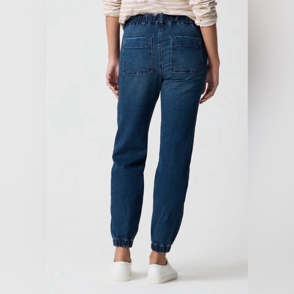 J.Crew Size 28 Blue Denim Jogger Jeans High Rise - Picture 2 of 9